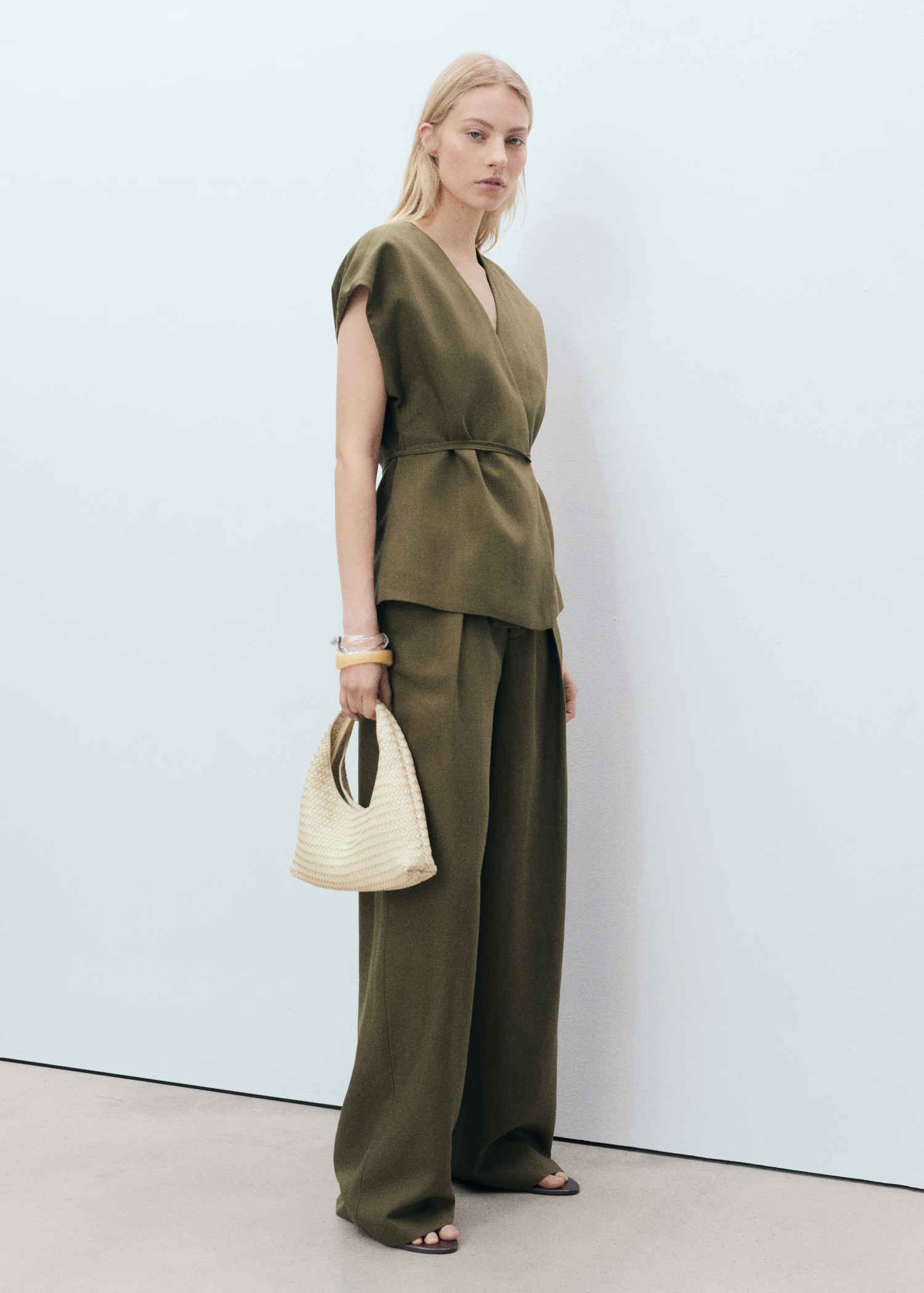 Lyocell wrap top - Women | MANGO USA | Mango (US/MX/AU)