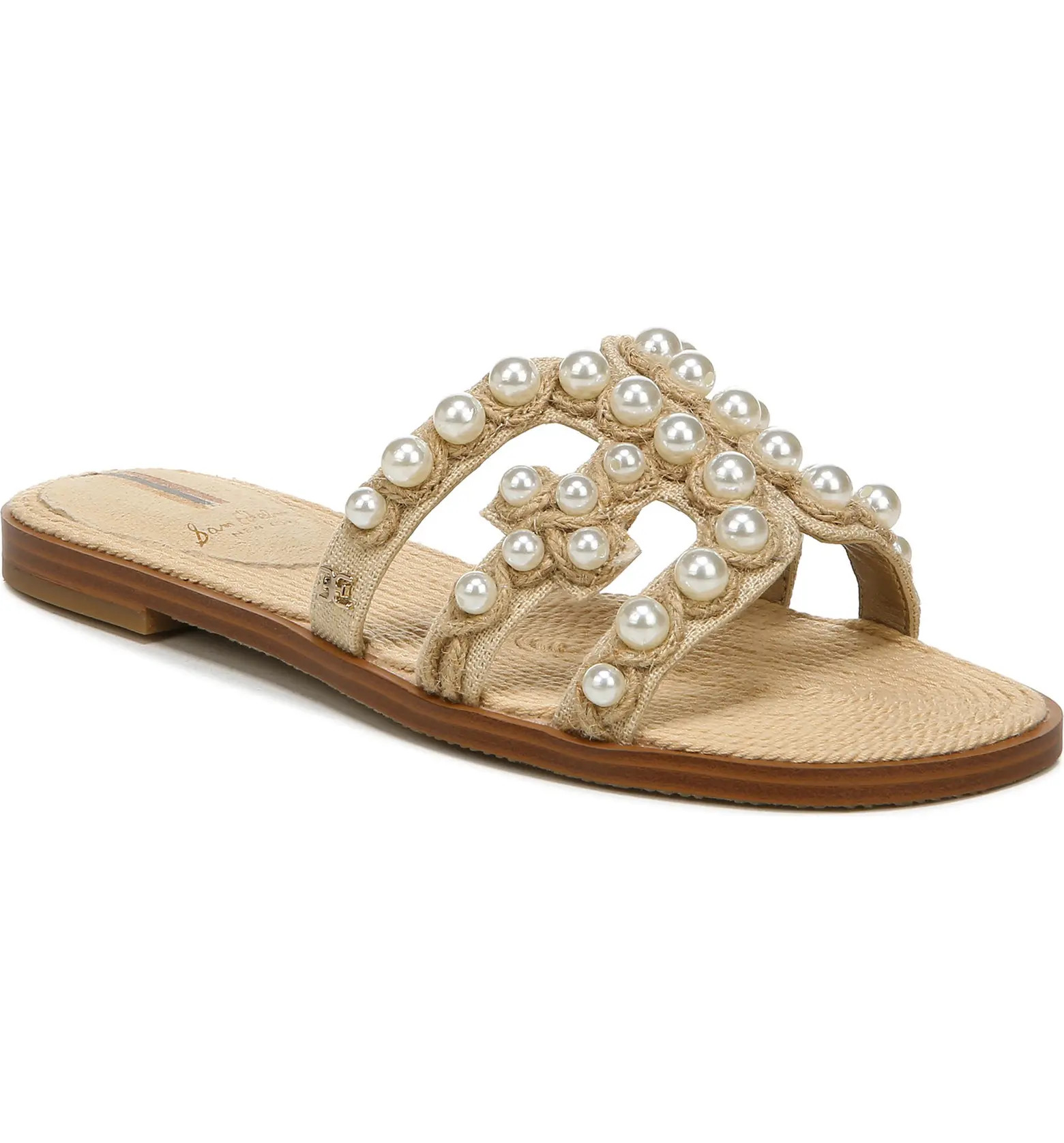 Bay Imitation Pearl Cutout Slide Sandal (Women) | Nordstrom Rack