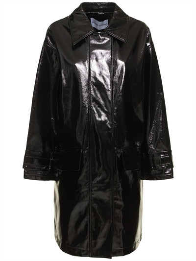 Conni shiny faux leather coat | Luisaviaroma