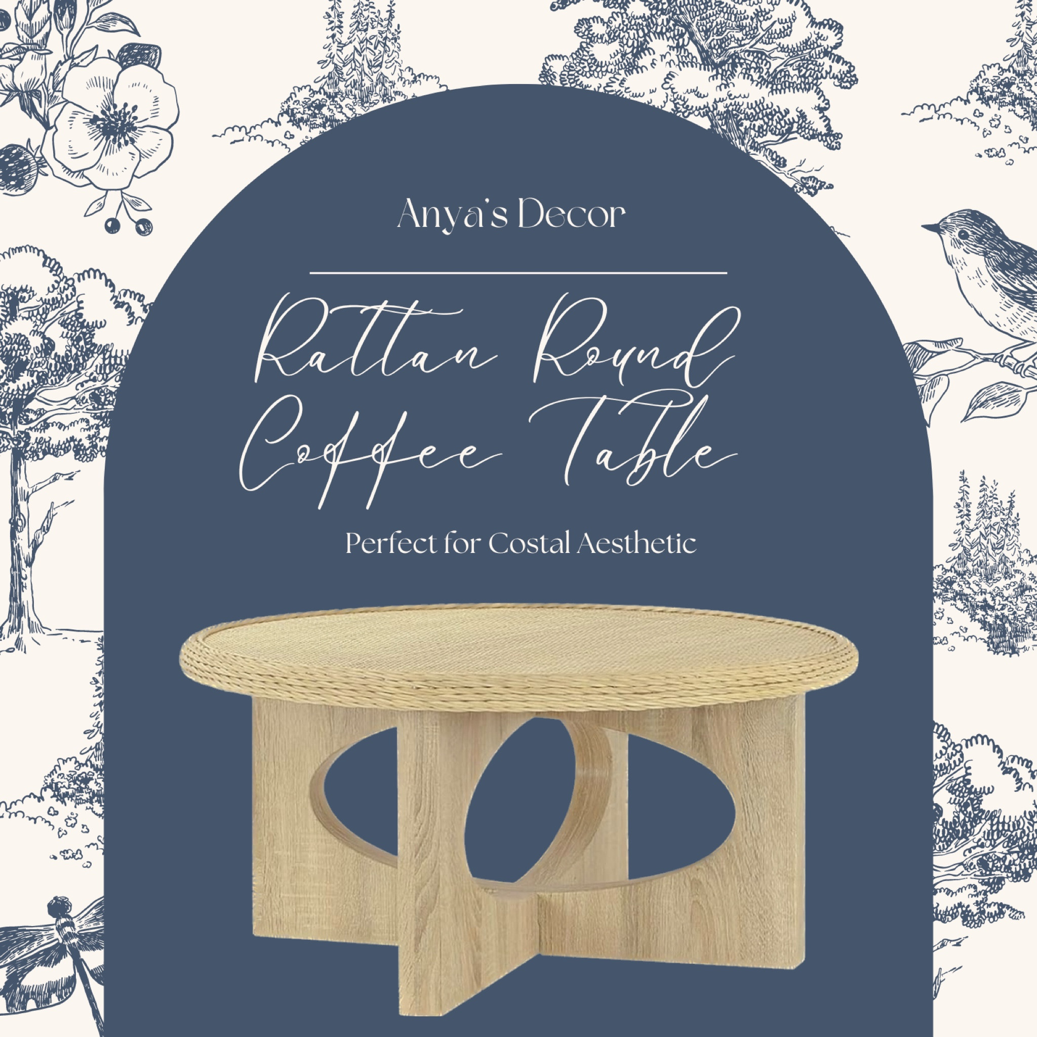 
✨ Add a touch of coastal charm to your living space with this stunning Rattan Round Coffee Table from Anya’s Decor. Perfect for those who love a breezy, beachy aesthetic. 🌊

33"D x 33"W x 16"H

#AnyaDecor #CoastalLiving #HomeDecor #InteriorDesign #CoffeeTable #RattanFurniture #LivingRoomInspo
#coffeetable 


#LTKHome #LTKStyleTip
