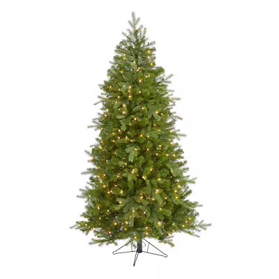 Nearly Natural 6-ft Douglas fir Pre-lit Artificial Christmas Tree with White Incandescent Lights | Lowe's