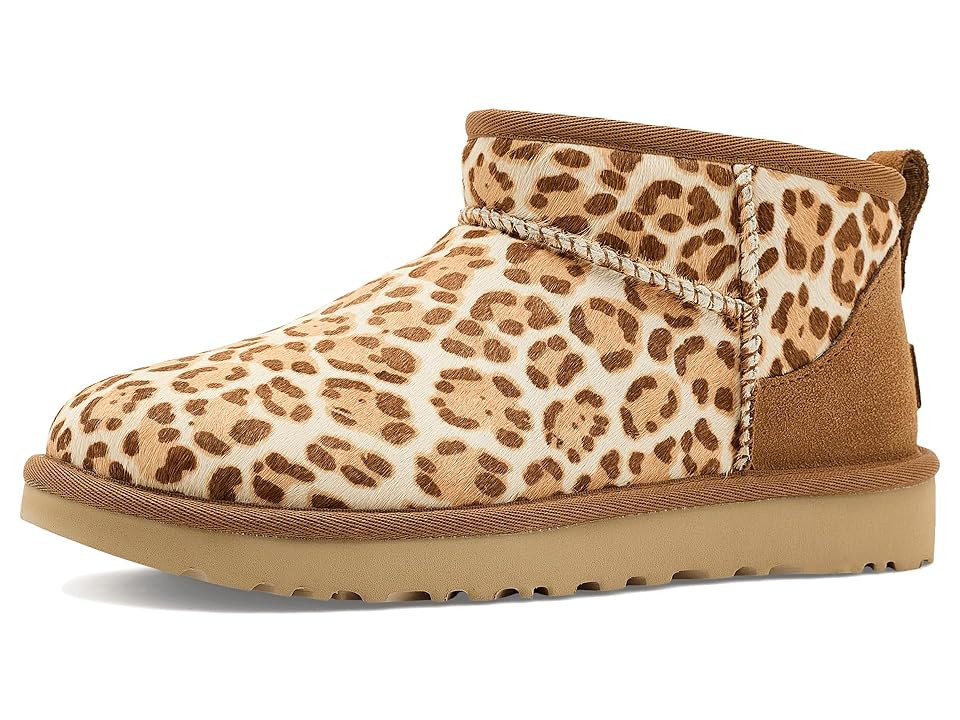 UGG Classic Ultra Mini Plains Women's Boots Felicity Leopard Jasmine : 11 B - Medium, Synthetic | Zappos