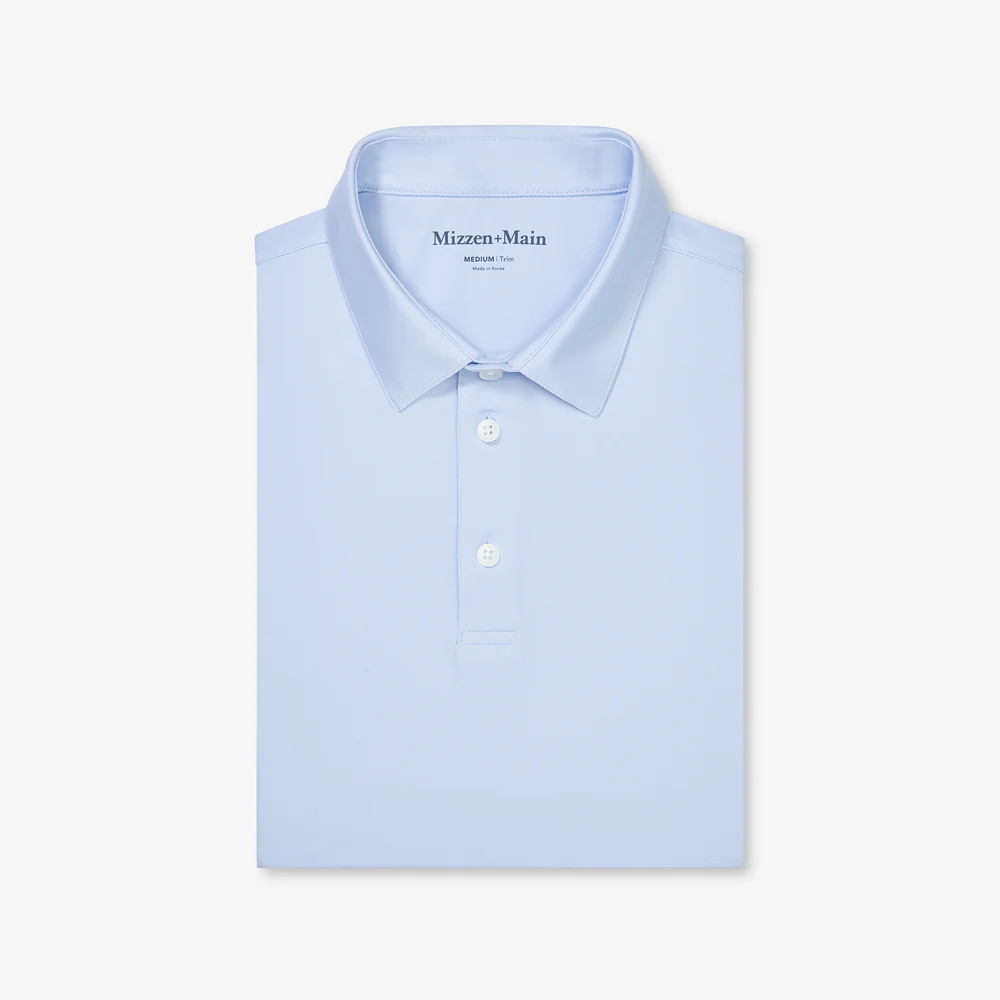Versa Polo - Sky Solid | Mizzen + Main