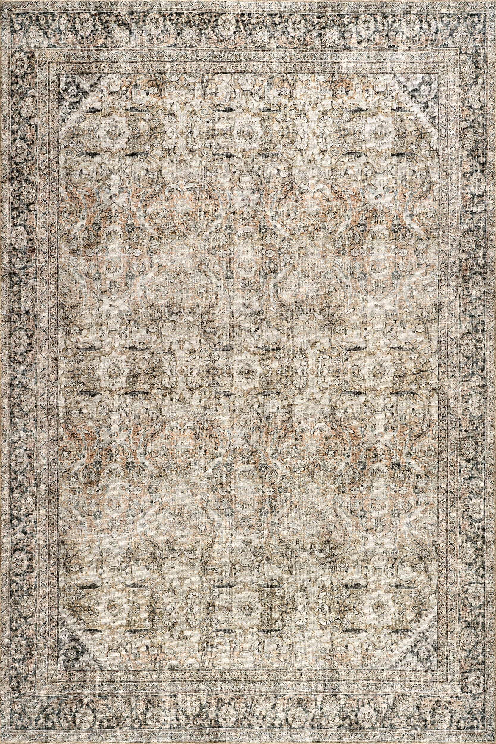 Frenchtown Antiqued Jute-Blend Rug | Dark Beige | Rugs USA