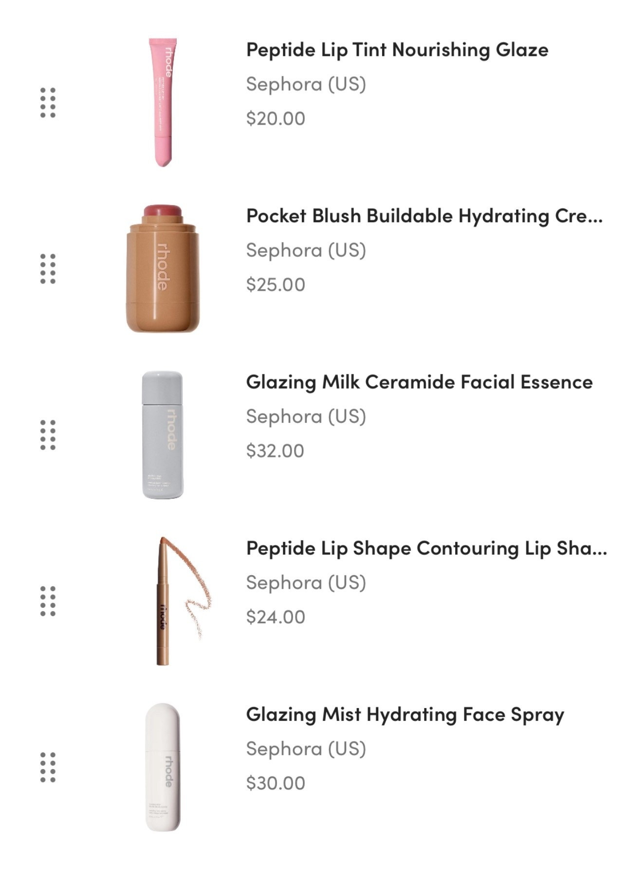 My favorite rhode products. Rhode by Hailey Bieber has arrived at Sephora — a collection where simplicity meets radiance.

My current favorites:
	1.	Peptide Lip Tint Nourishing Glaze
	2.	Pocket Blush Buildable Hydrating Cream Blush
	3.	Glazing Milk Ceramide Facial Essence
	4.	Peptide Lip Shape Contouring Lip Shaper

Each piece feels like a ritual of beauty — effortless, luminous, and made to glow with you.

Rhode skin, Rhode beauty, Clean beauty, Glowing skin, Skin minimalism, Dewy skin, Hydrated skin, Skin first, Fresh faced, Effortless beauty, Clean girl aesthetic, Sephora beauty, Skin care community, Glow from within, Luminous skin. 

Follow my LTK @Styledsu on the @shop.LTK app to view this post and get my exclusive app-only content!

#liketkit #LTKSaleAlert #LTKBeauty #LTKSeasonal
#RhodeSkin #RhodeBeauty #CleanBeauty #GlowingSkin #SkinMinimalism #DewySkin #HydratedSkin #SkinFirst #FreshFaced #EffortlessBeauty #CleanGirlAesthetic #SephoraBeauty #SkinCareCommunity #GlowFromWithin #LuminousSkin

#LTKFindsUnder50 #LTKSeasonal #LTKBeauty