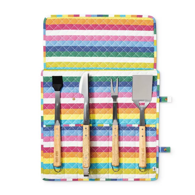 Grilling Tool Set with Fabric Sleeve - Tabitha Brown for Target | Target
