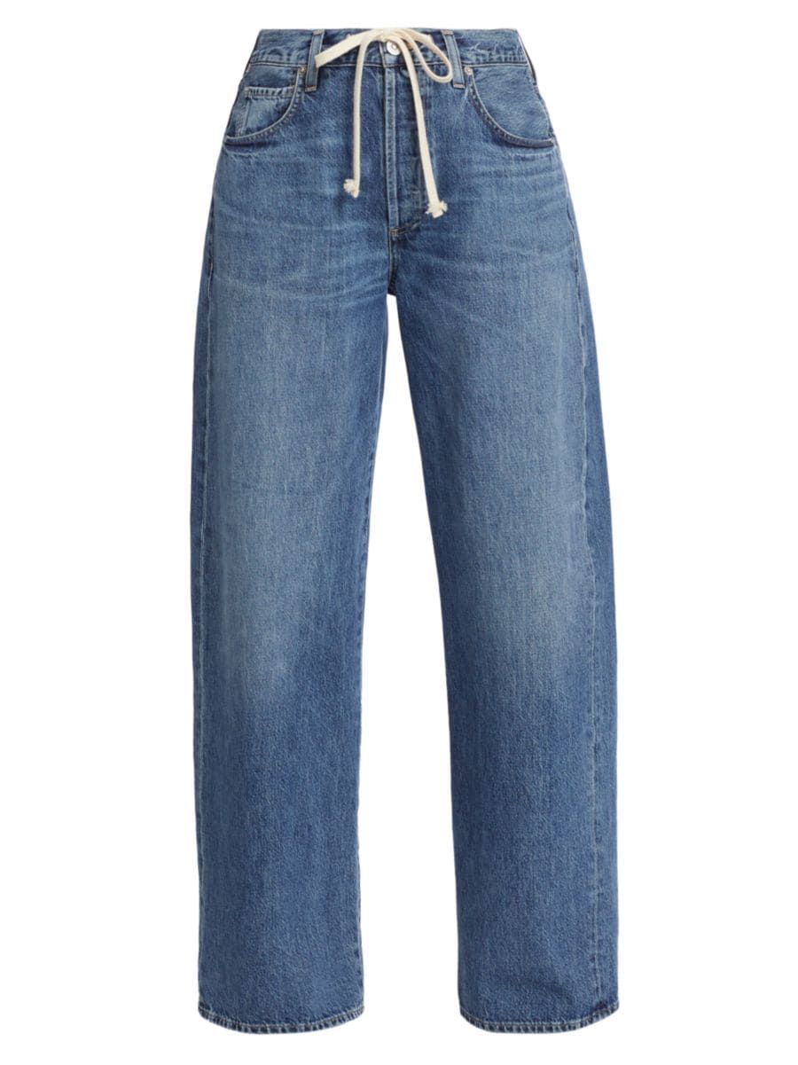 Shop Citizens of Humanity Brynn Drawstring Wide-Leg Jeans | Saks Fifth Avenue | Saks Fifth Avenue
