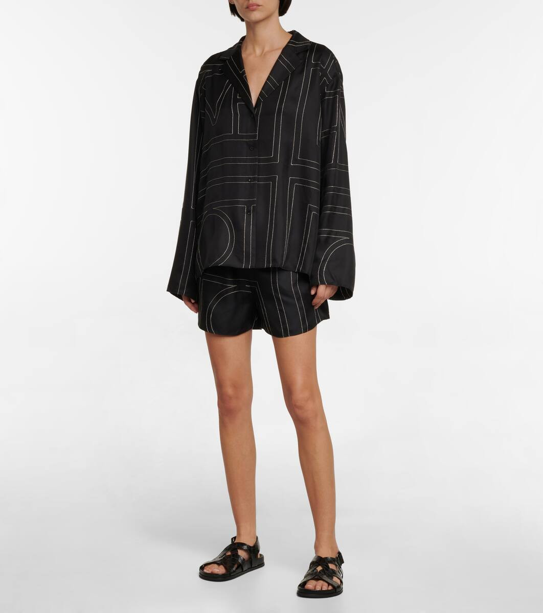 Logo silk shorts | Mytheresa (US/CA)