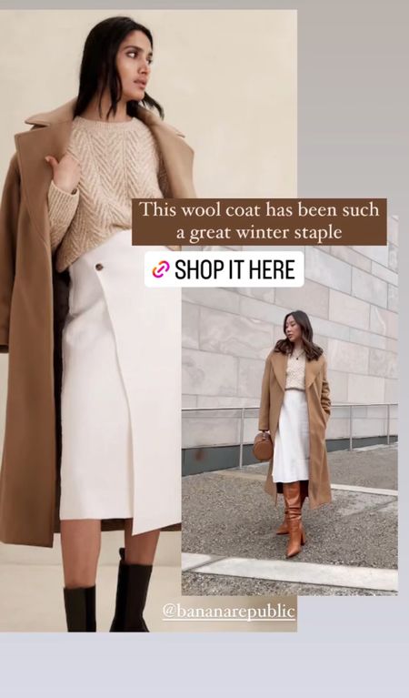 My favourite wool coat of the season. Perfect for winter but also great for spring transition season. A neutral look from Banana Republic perfect for work wear and every day. Some of these pieces are on sale now.! 

#LTKworkwear #LTKmidsize #LTKsalealert