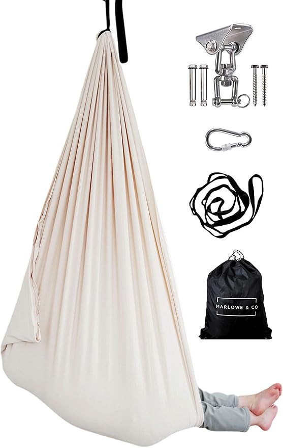 Marlowe & Co Indoor Sensory Therapy Swing for Children, Double Layer Swing, Hardware Included, Swing | Amazon (US)