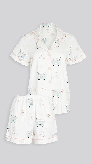 Just Married Short Sleeve Classic Shorty PJ Set | Shopbop