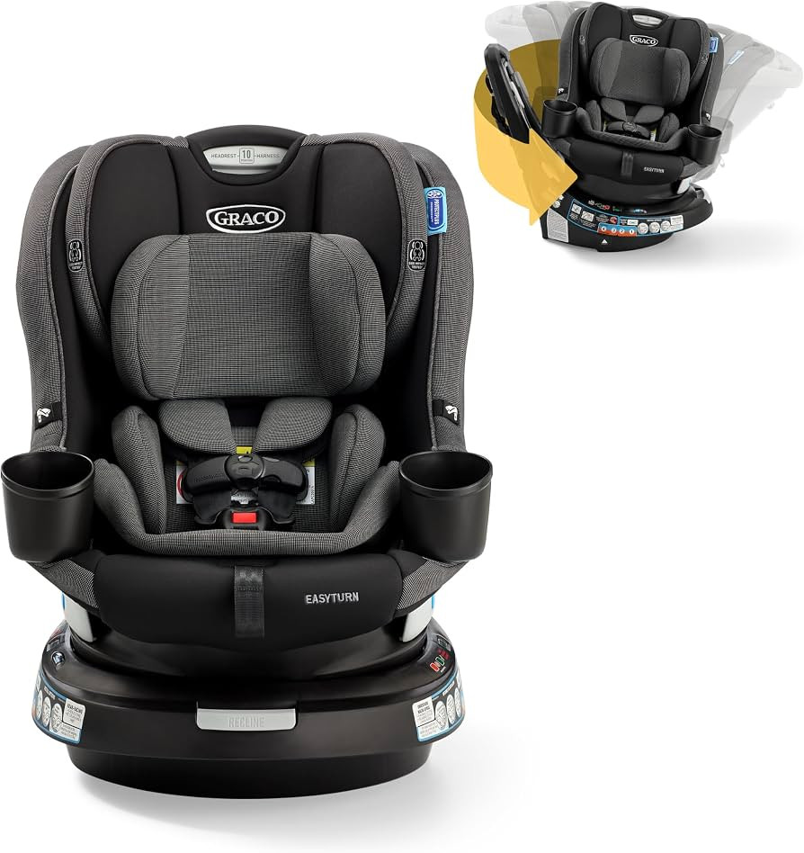 Graco EasyTurn 360 2-in-1 Rotating Convertible Car Seat, 360 Degree Rotating Infant to Toddler Ro... | Amazon (US)