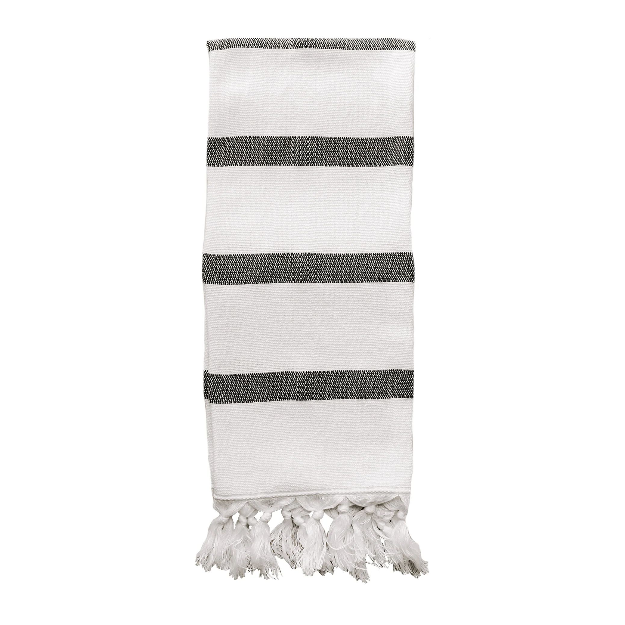 Turkish Cotton + Bamboo Hand Towel - Single Stripe | Sweet Water Decor, LLC