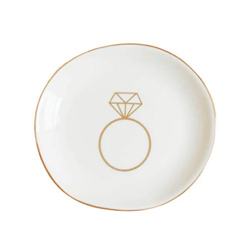 Sweet Water Decor Ring Jewelry Dish Tray | Great for Her Engagement Engaged Ring Dish Holder Brid... | Amazon (US)
