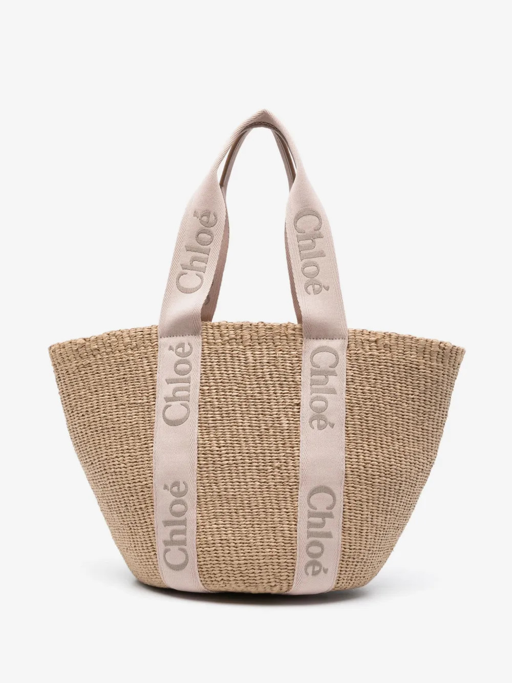 Chloé large Woody tote bag - Neutrals | Farfetch Global