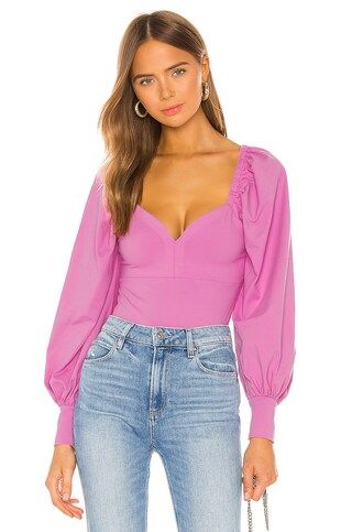 Susana Monaco Sweetheart Blouse in Bubble from Revolve.com | Revolve Clothing (Global)