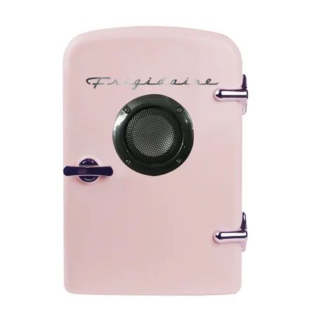Frigidaire Portable Retro 6-can Mini Fridge EFMIS151, Built-in Bluetooth(R) Speaker, Pink | Walmart (US)
