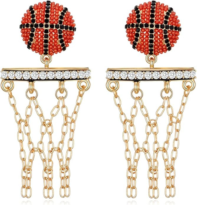 LILIE&WHITE Football Basketball Baseball Dangle Earrings For Women | Amazon (US)