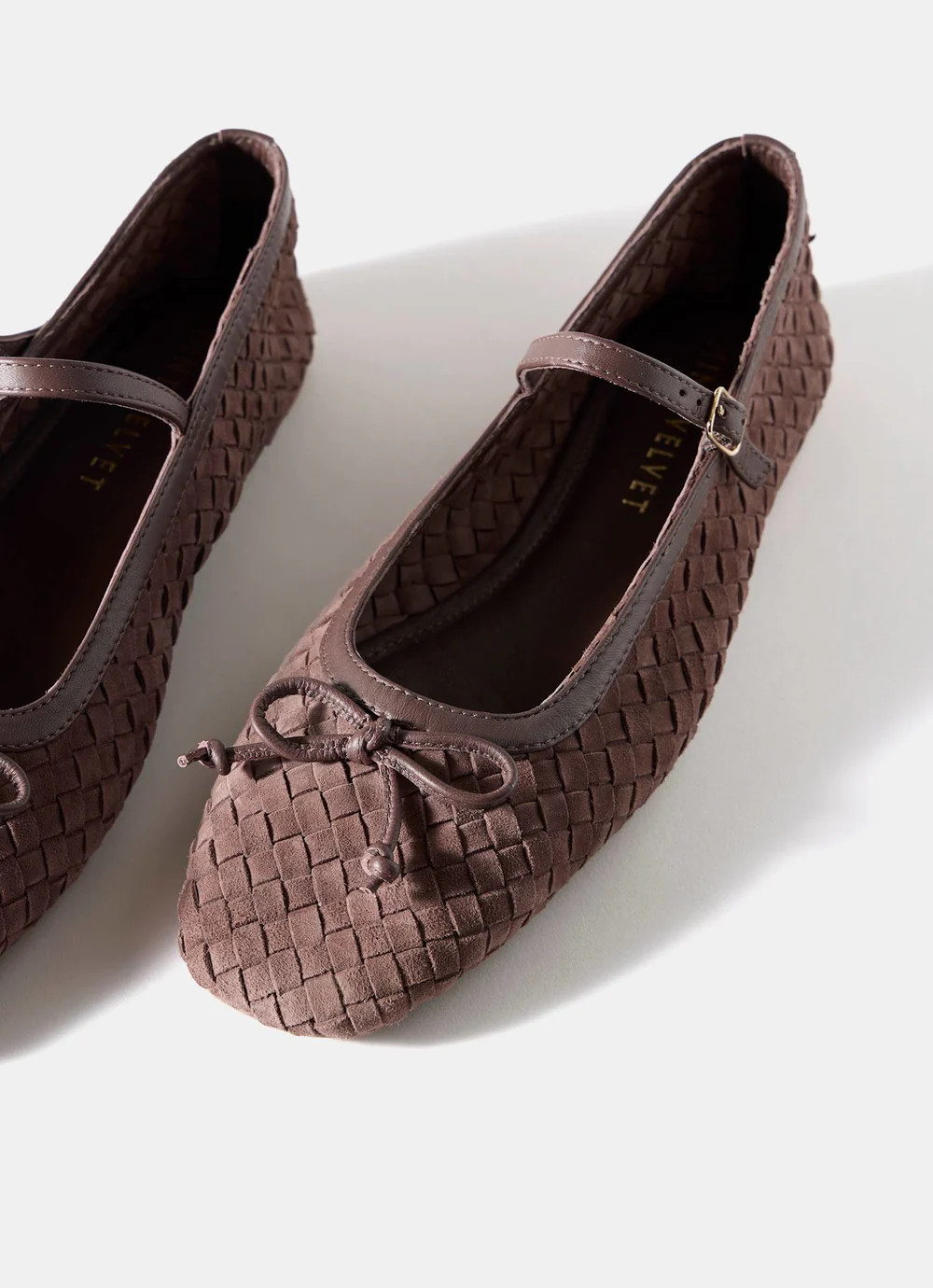 Charley Brown Suede Woven Pumps | Mint Velvet
