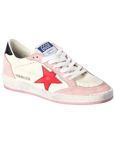 Golden Goose Ballstar Leather & Suede Sneaker | Gilt