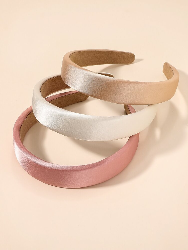 3pcs Solid Hair Hoop | SHEIN