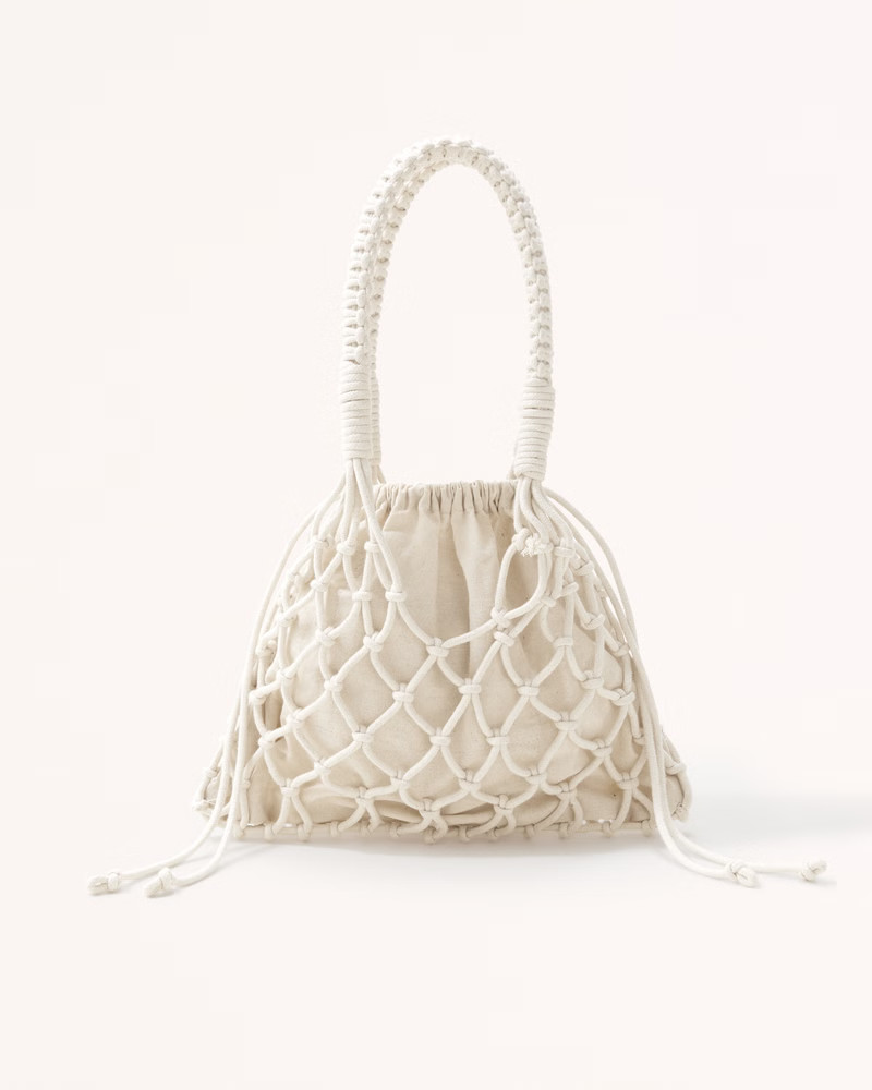 Macrame Bucket Bag | Abercrombie & Fitch (US)
