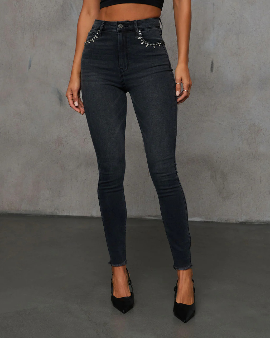 Strapped In Super Stretch High Rise Skinny Jeans | VICI