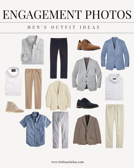 Some of my favorite men's outfits for engagement photos. All these neutrals are great on camera and timeless outfits for engagement pictures. 

Men's clothing. Men's outfits. Men's fashion. Engagement party outfits. Nordstrom. Men's basics. Men's shoes  

#LTKstyletip #LTKsalealert #LTKmens