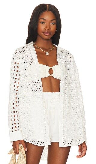 The Oxford Tunic in Marshmallow Eyelet | Revolve Clothing (Global)