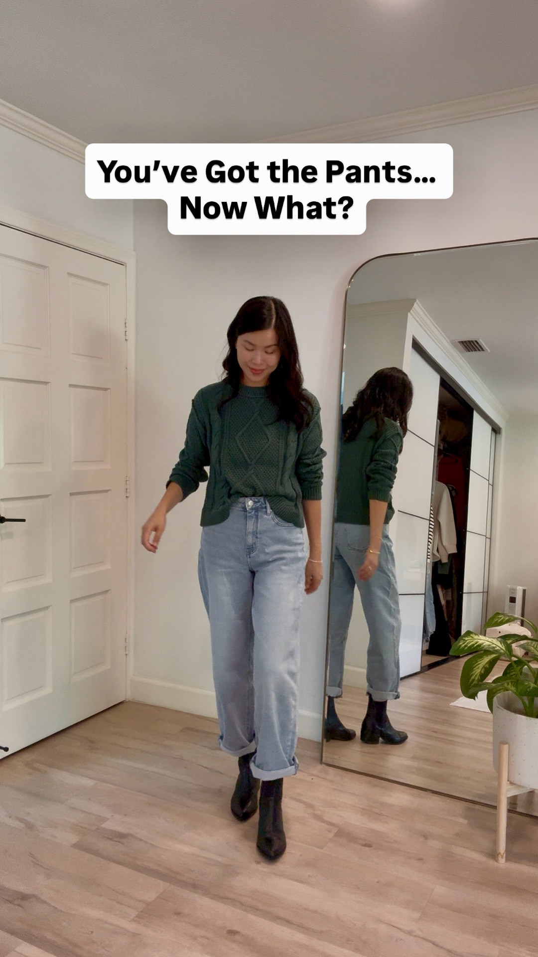 Now that we all have our wide-leg pants… what are we supposed to wear on top? 😅 I’ve tried a bunch and these two sweaters are hands-down my favs. 100% organic cotton, super soft, and come in a bunch of colors. True to size. I’m 5’7 122 lbs and wearing size S in both sweaters. Spanx pants in size S and barrel jeans in size 27. Normally a size 26 in jeans, so I’d size up if in between sizes. 

#LTKFindsUnder100 #LTKOver40 #LTKSeasonal