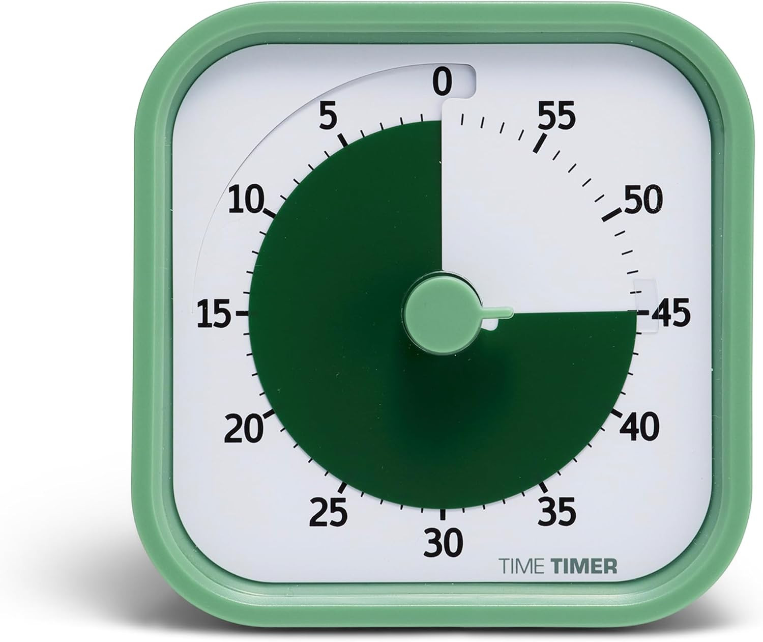 TIME TIMER Home MOD – 60-Minute Visual Timer Home Edition, Silent Operation Study Tool for Kids Desk, Homeschool Supplies, Office & Meetings (Fern Green) | Amazon (US)