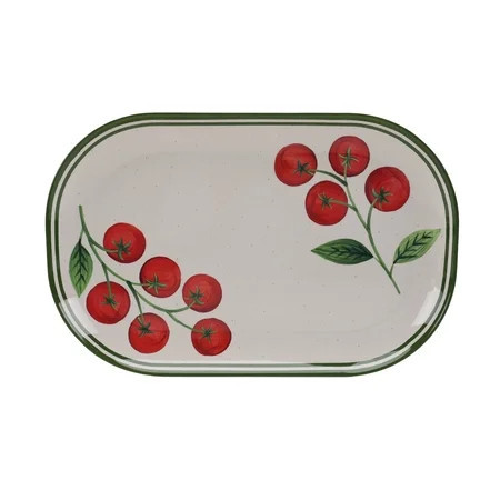 Better Homes and Gardens Bamboo Melamine Tomato Serving Tray | Walmart (US)