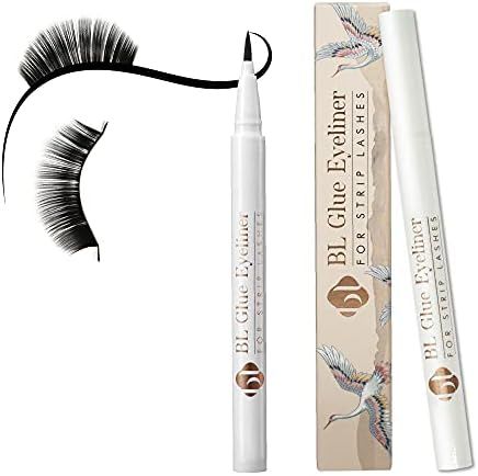 2-in-1 Eyeliner for strip lashes, BL Self-adhesive glue eyeliner pen | Extra Strong Hold for Fals... | Amazon (US)