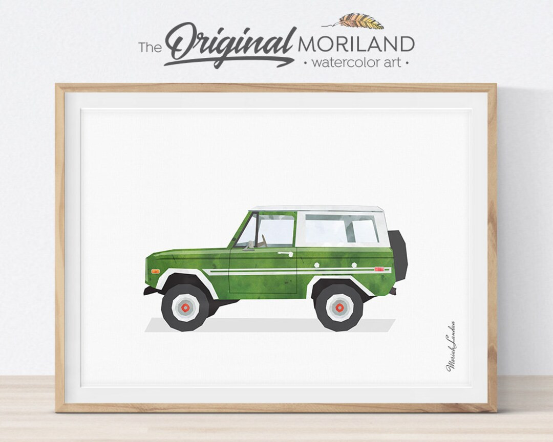 SUV Print SUV Wall Art Transportation Decor Girl Boy Room - Etsy | Etsy (US)