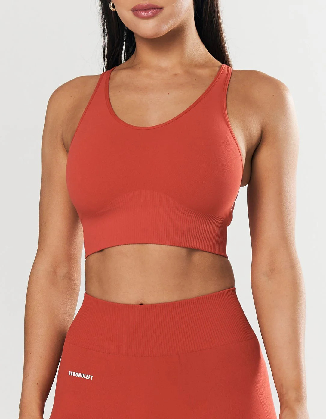SL Seamless Strappy Crop - Red | STAX.