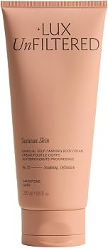 + Lux Unfiltered N\u00b032 Summer Skin Body Sculpting Gradual Tanning Lotion - Self Tanner Firmin... | Amazon (US)