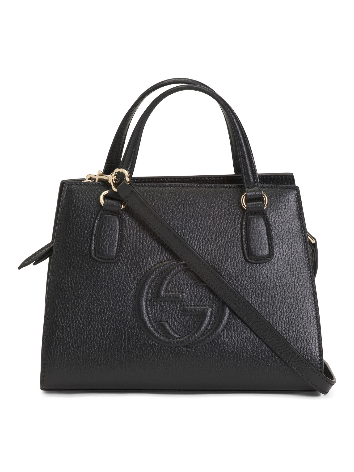 Made In Italy Leather Small Soho Tote With Shoulder Strap | TJ Maxx