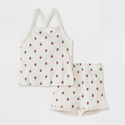 Baby Girls' Top & Bottom Set - Cat & Jack™ | Target
