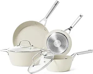 Rockurwok 6 Pcs Ceramic Nonstick Cookware Set, Durable Pots and Pans Set, Inducton, Dishwasher & ... | Amazon (US)
