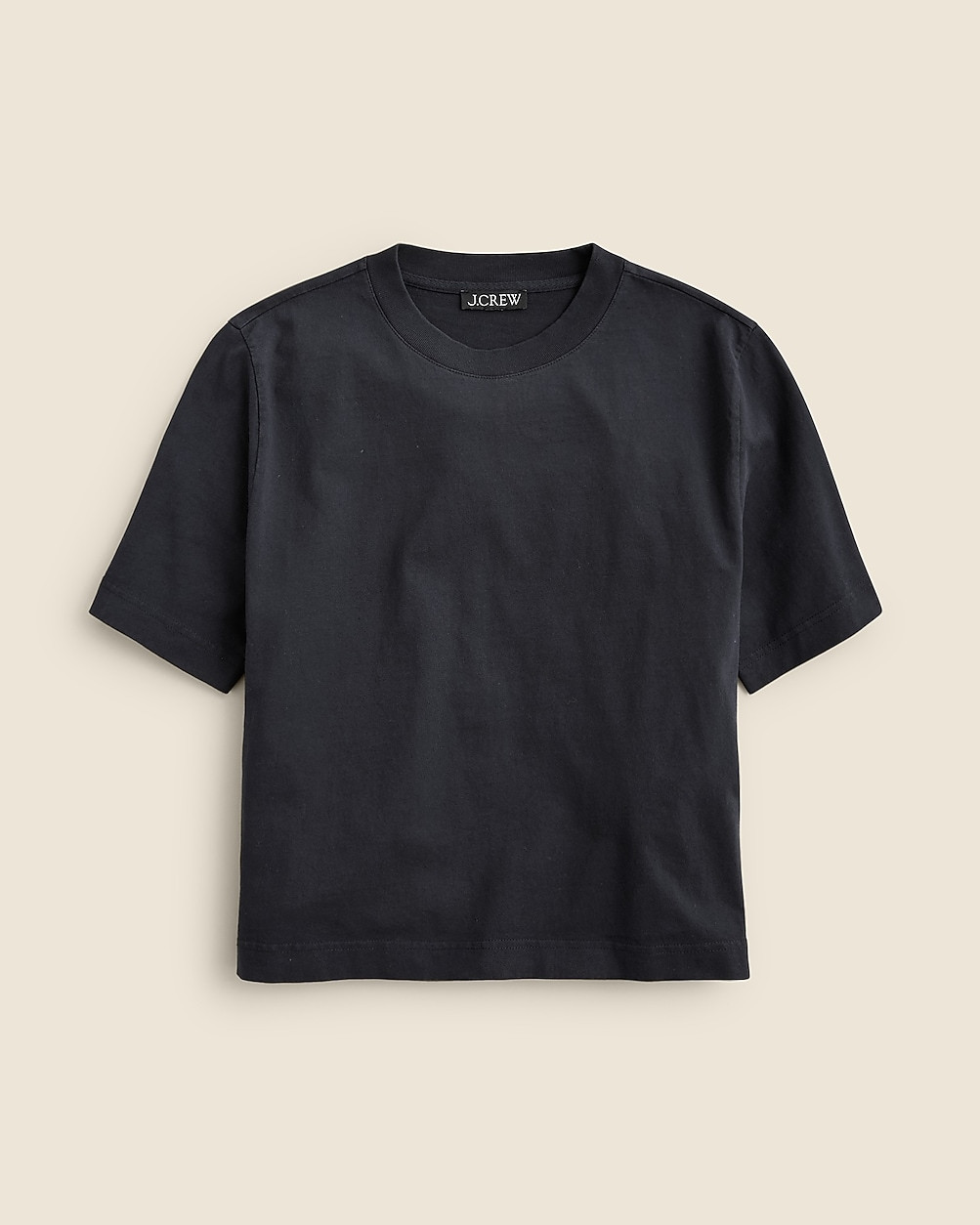 Relaxed premium-weight cropped T-shirt | J. Crew US