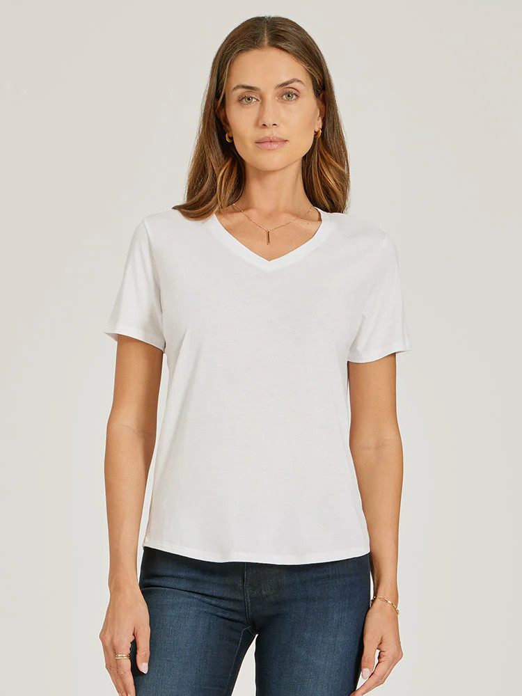Women's Relaxed V-Neck Marcy Tee - Mott & Bow | Mott & Bow