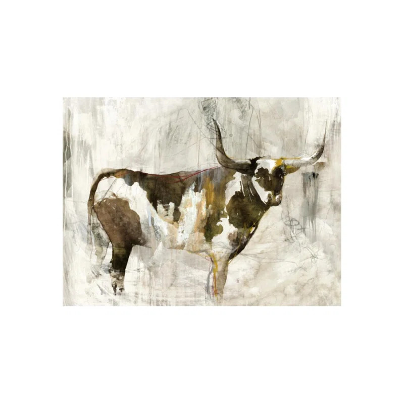Emma Brooks Brown Bovine by Emma Brooks Painting | Wayfair North America