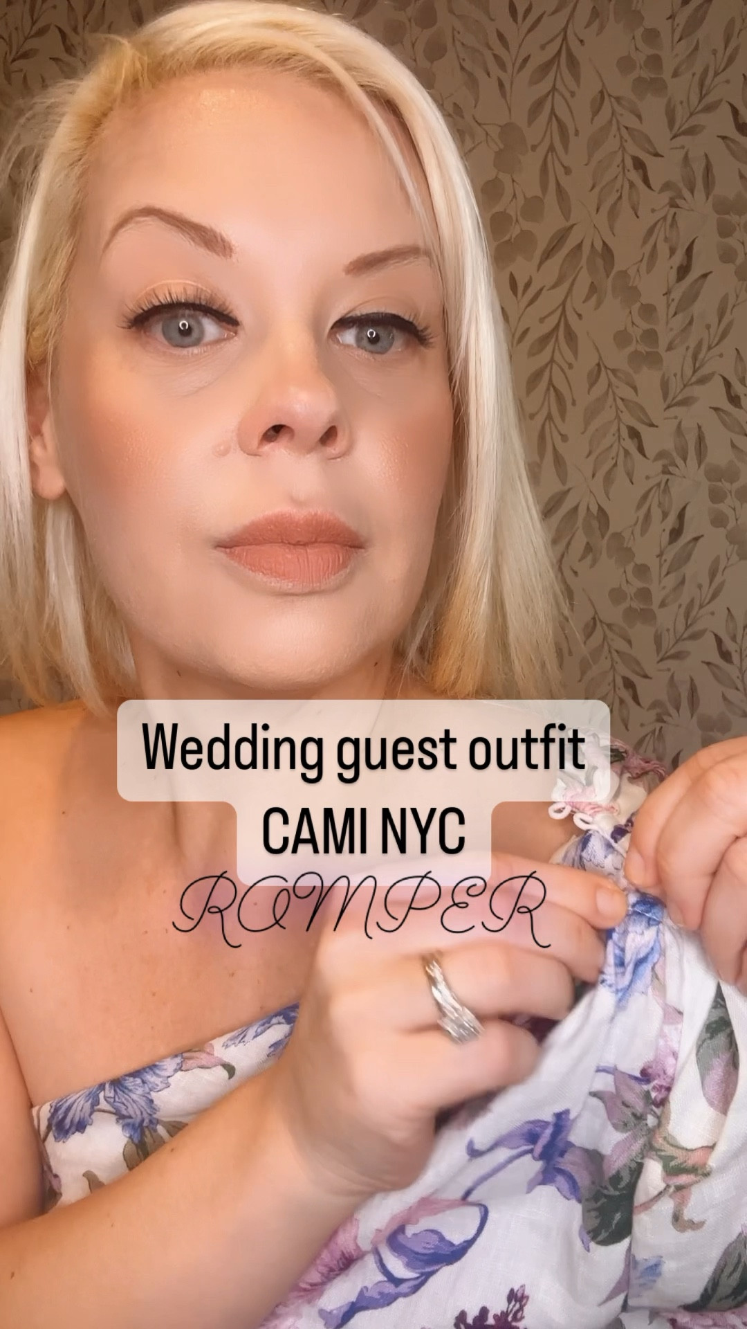 Wedding guest outfit… CAMI NYC romper