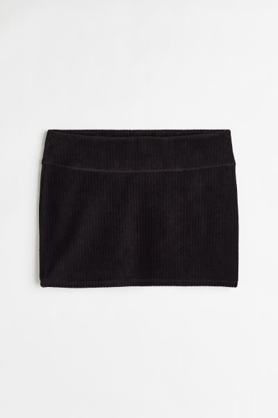 Mini Skirt - Black/checked - Ladies | H&M US | H&M (US + CA)