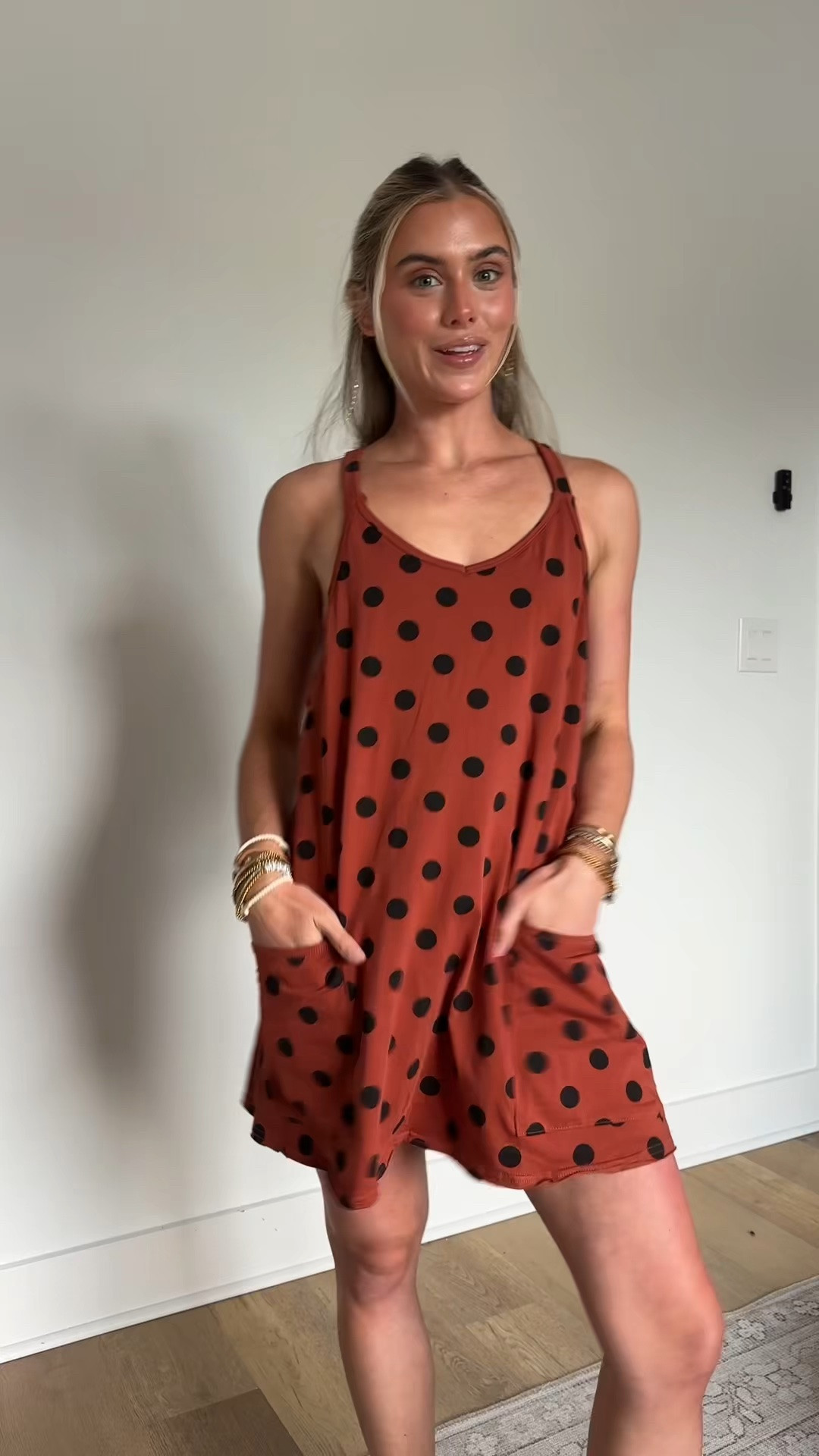 Amazon size XS Lianlive Women Polka Dot Athletic Dress with Built-in Shorts Summer Sleeveless Tennis Workout Mini Dress Romper with Pockets

#LTKootd #LTKActive #LTKfitnessgoals