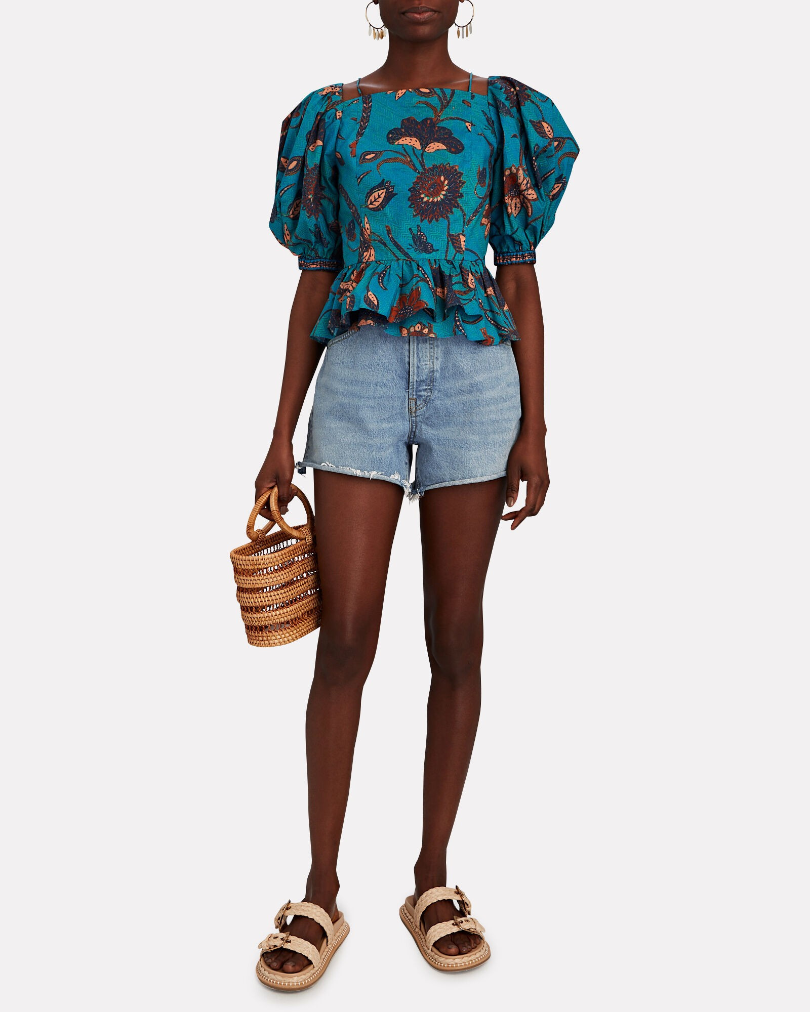 50s Denim Cut-Off Shorts | INTERMIX