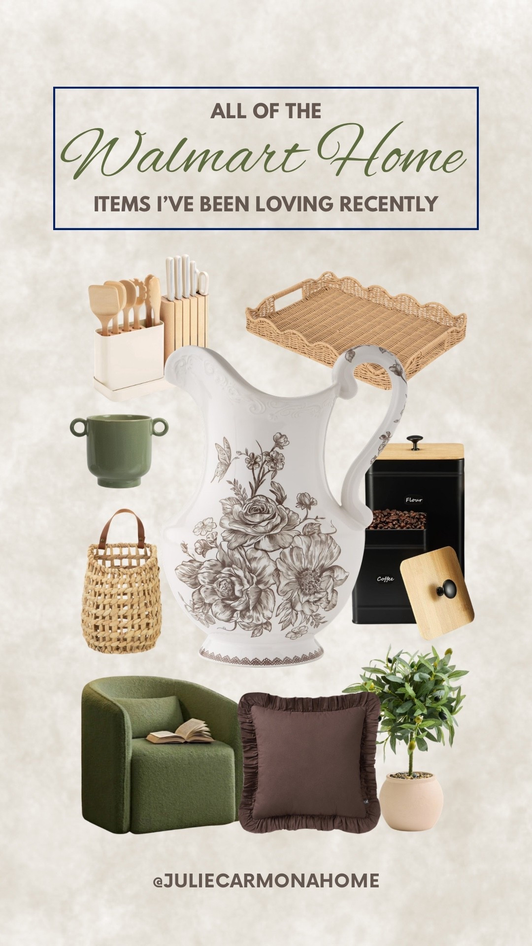 Current Walmart Home favorites that look way more expensive than they are 👀
A mix of cozy textures, vintage inspired pieces, and little details that make a home feel warm and collected.