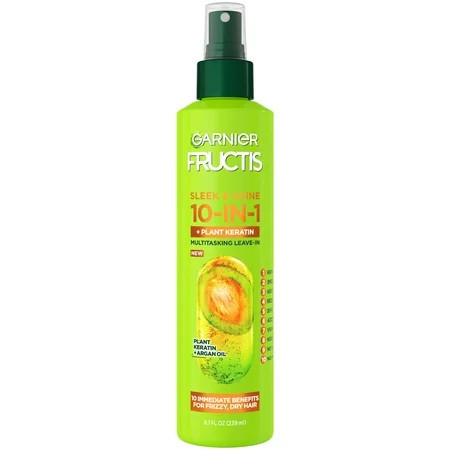 Garnier Fructis Sleek and Shine 10 in 1 Hairspray with Plant Keratin 8.1 fl oz | Walmart (US)