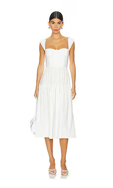 WeWoreWhat Corset Midi Dress in White from Revolve.com | Revolve Clothing (Global)