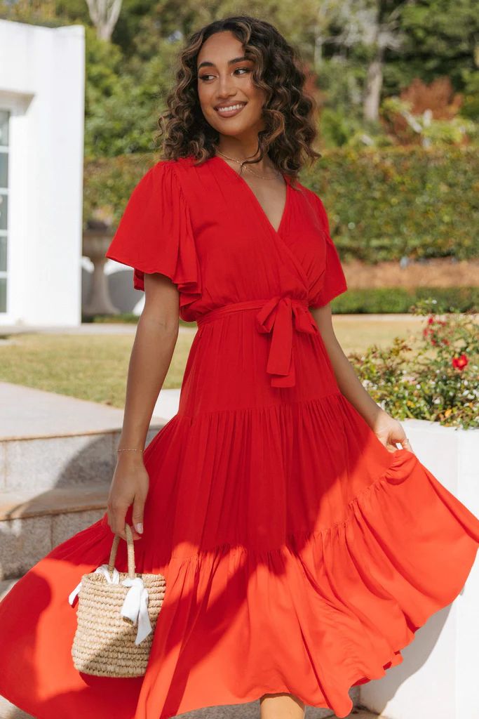 Barker Dress - Red | Petal & Pup (AU)